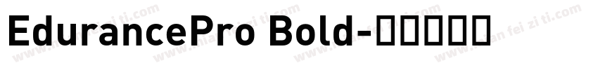 EdurancePro Bold字体转换